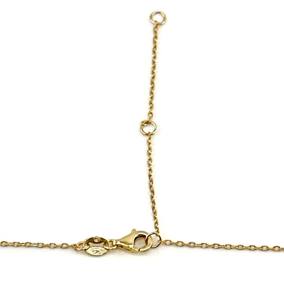 18K Gold Plated over 925 Sterling Silver Cross Necklace - Picture 7 of 9